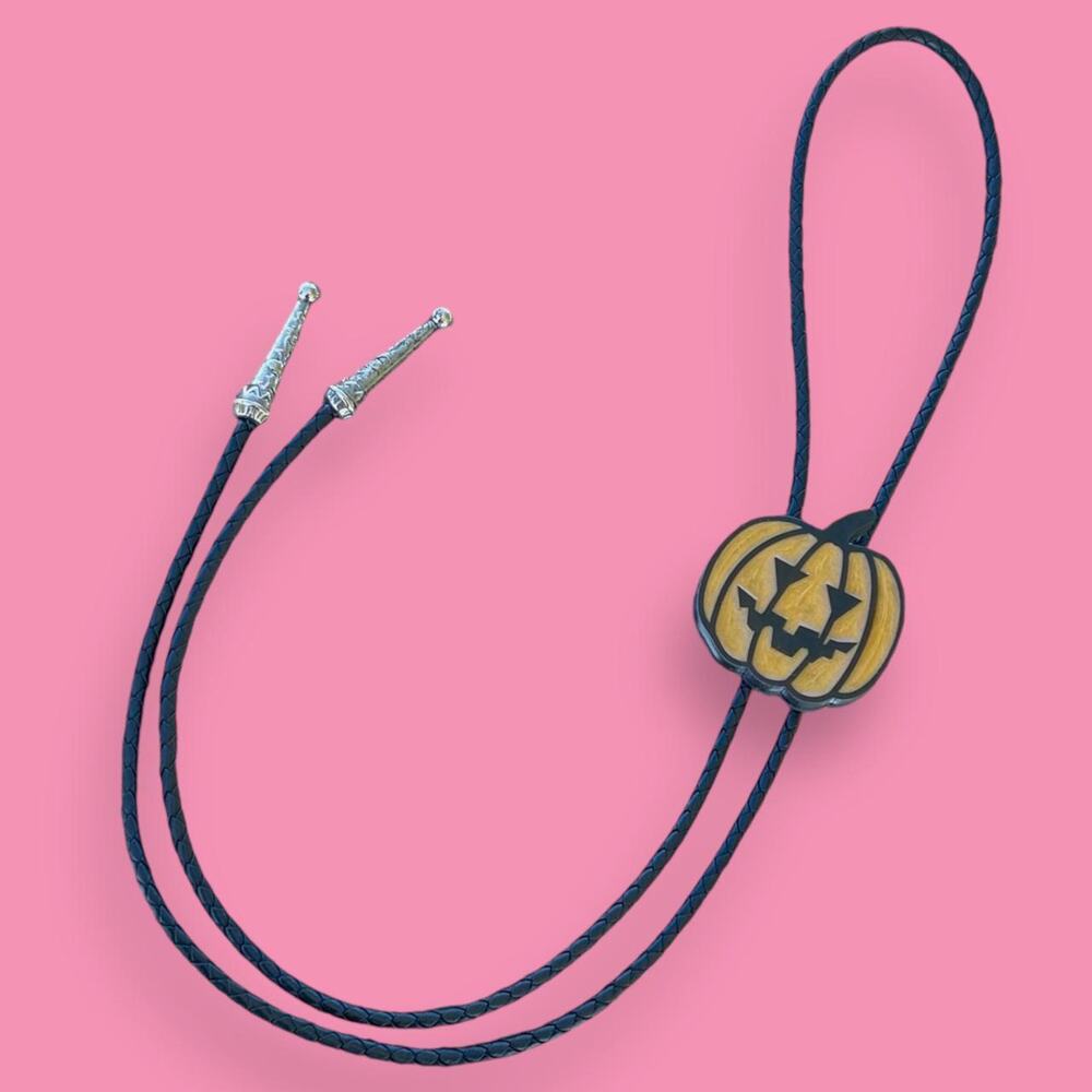 Jack O Lantern Bolo Tie 🎃